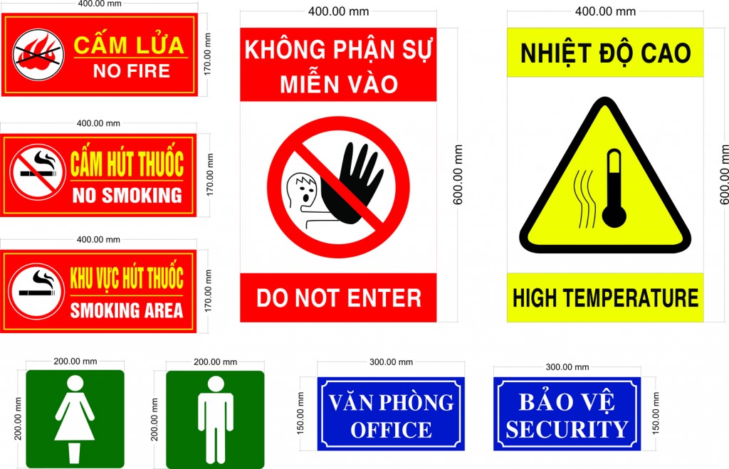 Sticker chỉ dẫn - nguyệt ánh chuyên thi công Pro 3m